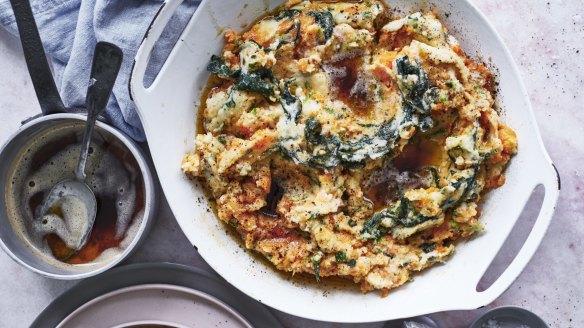 Kale, sweet potato and brown butter colcannon.