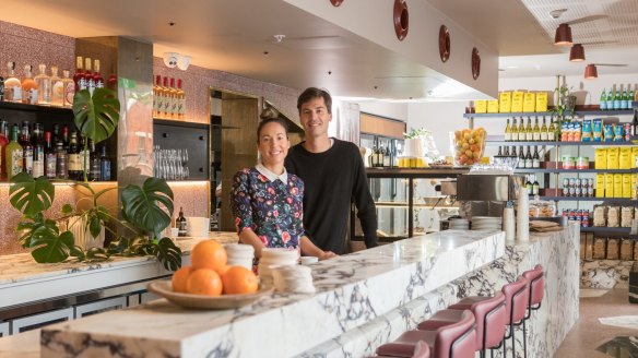 Siblings Katie and Michael McCormack behind the bar at Lagotto.