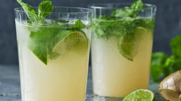 Adam Liaw's lime and ginger masala soda.