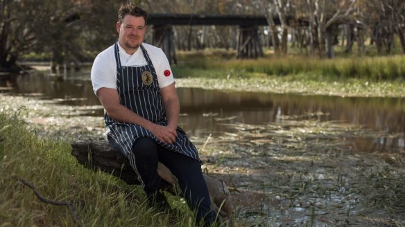 Chef James Campbell from the Bunyip Hotel in Cavendish, Victoria.