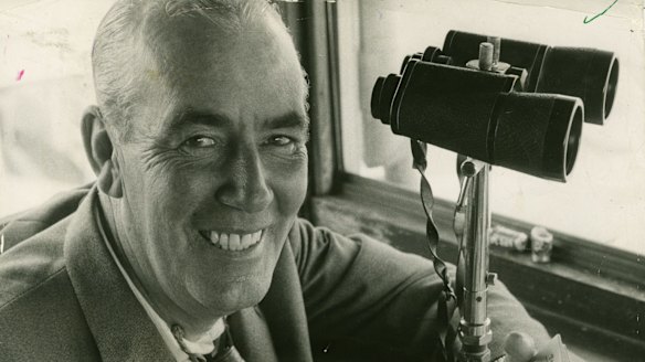 Bigger than the PM: Legendary race caller Ken Howard.