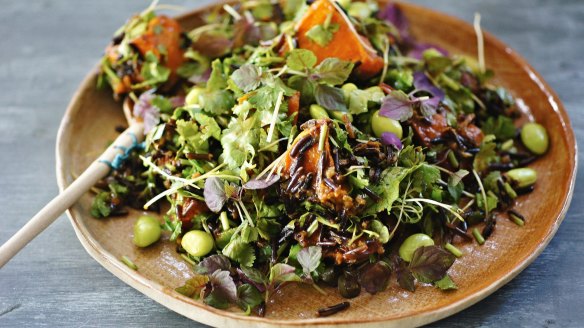 Ginger, miso, sesame and edamame make this salad a Japanese treat.