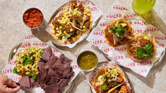 A selection of tacos and tostadas at Nativo.