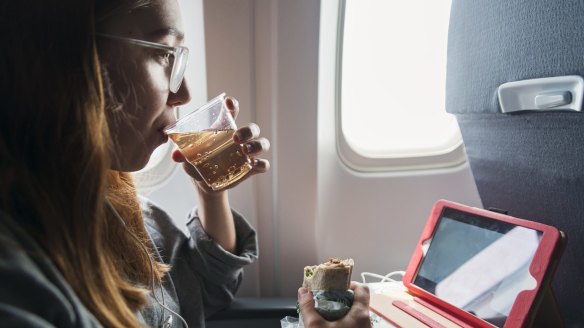 Don't bring egg or tuna sandwiches on board - and always disinfect your tray table. 