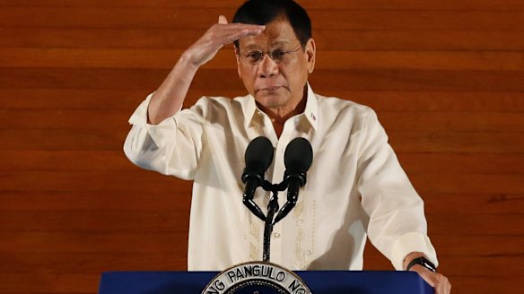 Philippines President Rodrigo Duterte delivers his first state of the nation address.