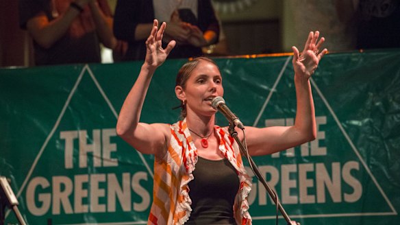 Kirsten Lovejoy kicking off her campaign for the seat of Brisbane.