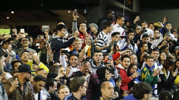 The crowd was ready to be thrilled.