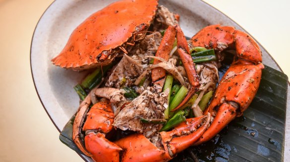 Talay by Thai Tide's black pepper mud crab.