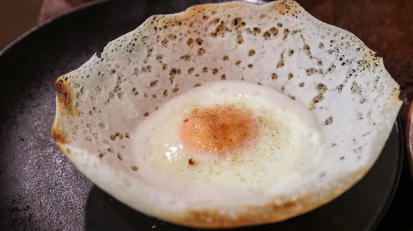 Crisp, yeasty, bowl-shaped egg hoppers.