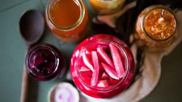 Fermented pickles and food from the Cornersmith Picklery in Sydney. 