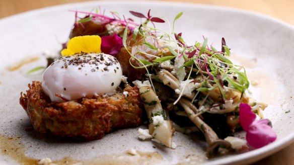 Go-to dish: Magic Mushrooms with potato roesti.