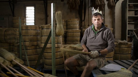 Robert Richards is the co-owner of the Tumut Broom Factory, the last of its kind in Australia.