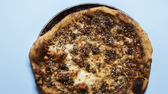 Beau & Dough's manoush with za'atar and cheese.