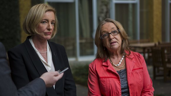 Serious allegations: ACT Minister for Education Joy Burch, right, and director-general of the ACT Education and Training Directorate, Diane Joseph.