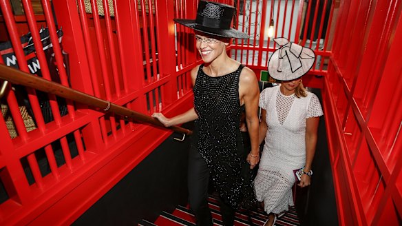 Actor Hilary Swank was the guest of honour in Swisse's China-influenced marquee.