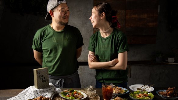 'Chef Bon' and his partner Pakchapimon Supawantanawong at the restaurant.