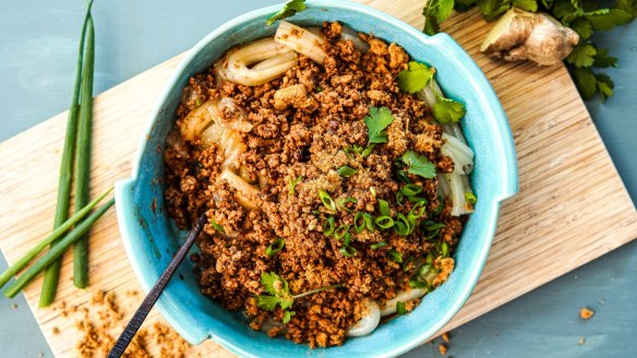 AsianÂ bolognese recipe. Cook the Good Food Guide trends recipes for Good Food Guide 2020 special edition of Good Food, Tuesday October 1, 2019. Images and recipes by Katrina Meynink.