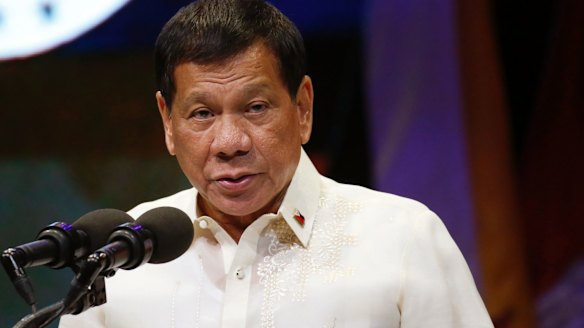 Philippine President Rodrigo Duterte has previously told police to shoot suspects.