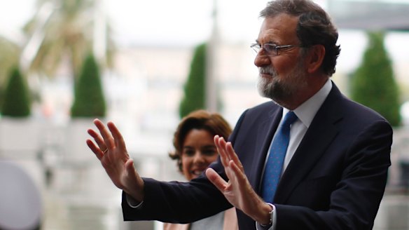 Spanish Prime Minister Mariano Rajoy in Barcelona earlier this month.