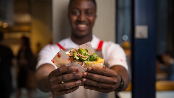 The dough for Pezzo's namesake pizza pockets is fermented for 48 hours.