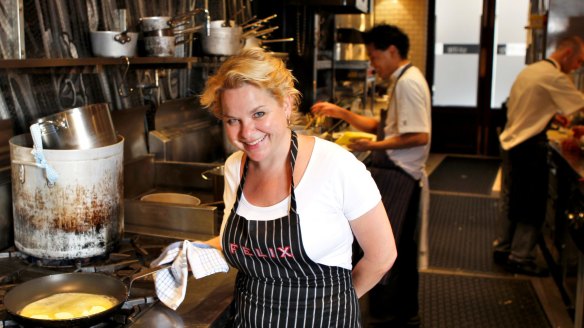 Lauren Murdoch, seen at Felix in 2012, says her strength is 'being in the kitchen rather than the office'.