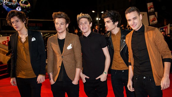 Happier days ... One Direction in Cannes in 2013.