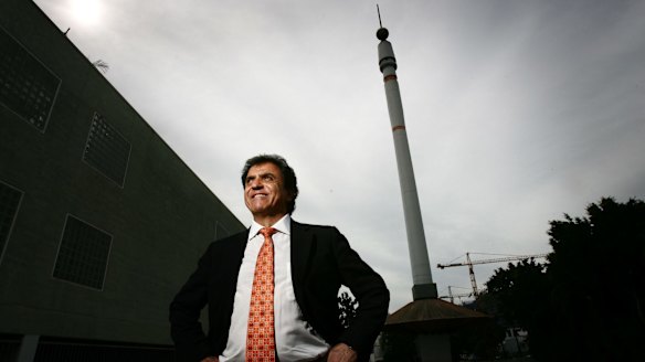 Stefan Ackerie, pictured with his Skyneedle in 2008.