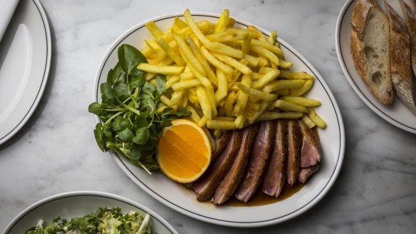 No-nonsense duck frites.