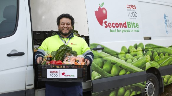 Second Bite rescues excess food food from a range of places to give to charities nationwide. 