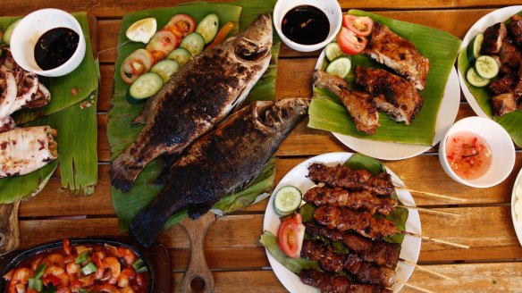 A taste of home: A spread from Eastwood's Taiwan Night Market. 