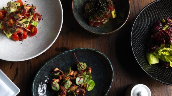 A selection of dishes from Rockpool Bar and Dining.