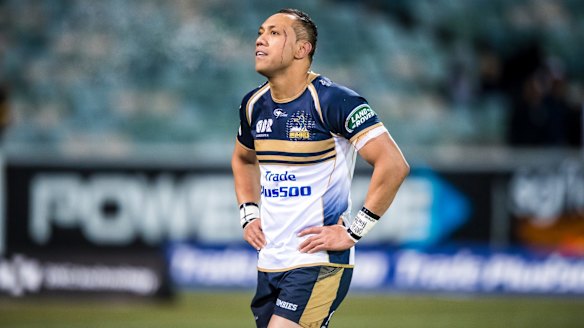 There was no fairytale return for Brumbies' Christian Lealiifano. Photo: Sitthixay Ditthavong