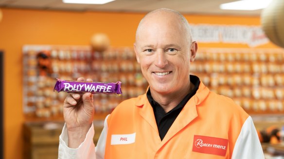 The Polly Waffle is back: Robern Menz chief executive Phil Sims.