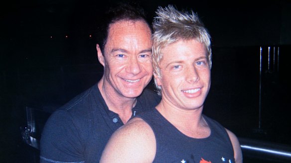Michael Atkins and Matthew Leveson before Matthew's disappearance in 2007.