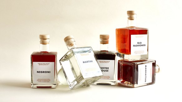 The Everleigh Bottling Co's new half-litre range of bottled cocktails.