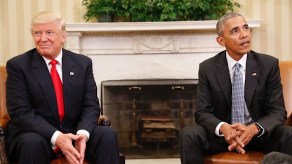 President Barack Obama meets President-elect Donald Trump at the White House.