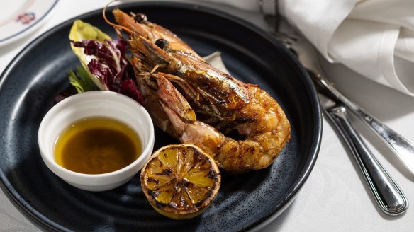 Go-to dish: Grilled Skull Island prawns.