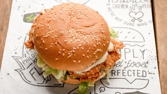 Chicken burger.