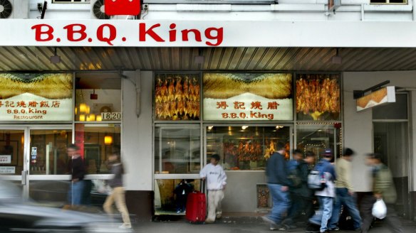 The front of the original restaurant in Goulburn Street, the week Mr Chau was kidnapped in July 2003. 