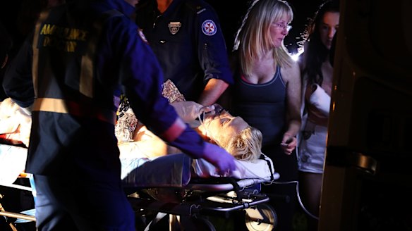 Brett Connellan was rushed to hospital following the attack at Bombo beach. 