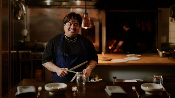 Chef Ross Magnaye at his modern Filipino restaurant, Serai.