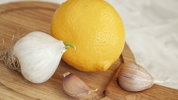 Lemon and a couple of garlic cloves are useful ingredients to have on hand when you're on the road.