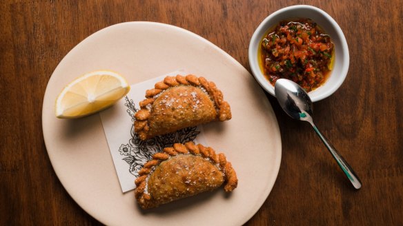 Saltbush empanadas. 