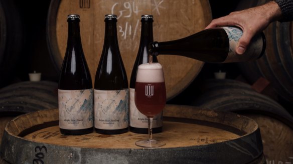 Wildflower Brewing's range of beers made with smoke-tainted grapes from Ravensworth vineyard near Canberra. 