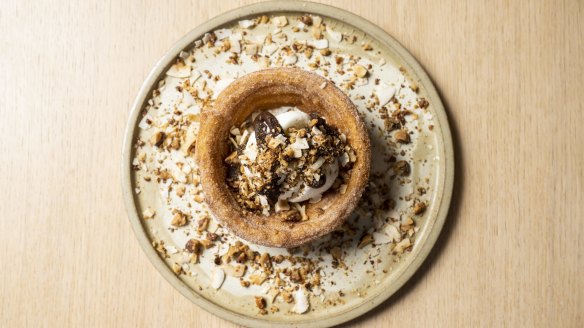 Chocolate churro bowl.