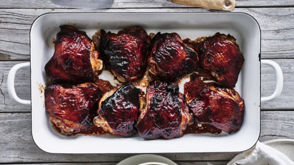 Rice malt and soy baked chicken.