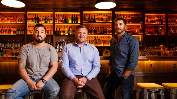 New is old again: Molly bar owners Lorenzo Focarile, Dean Brown, and Ant Arena.