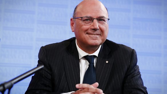 Arthur Sinodinos addresses the National Press Club of Australia in Canberra on Wednesday.