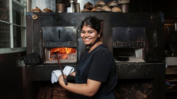 Ahana Dutt, fire-stoker at Firedoor, in Sydney.