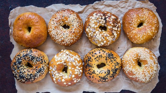 The bagel's robust structure means it won't become soggy.